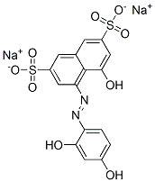disodium 4-[(2,4-dihydroxyphenyl)azo]-5-hydroxynaphthalene-2,7-disulphonate CAS#: 63589-22-0
