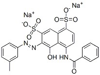 disodium 4-(benzoylamino)-5-hydroxy-6-[(m-tolyl)azo]naphthalene-1,7-disulphonate CAS#: 6362-44-3