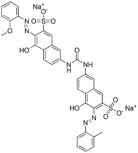 disodium 4-hydroxy-7-[[[[5-hydroxy-6-[(2-methoxyphenyl)azo]-7-sulphonato-2-naphthyl]amino]carbonyl]amino]-3-[(o-tolyl)azo]naphthalene-2-sulphonate CAS#: 69205-10-3