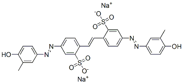 disodium 4,4'-bis[(4-hydroxy-3-methylphenyl)azo]stilbene-2,2'-disulphonate CAS#: 62037-55-2