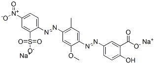disodium 5-[[2-methoxy-5-methyl-4-[(4-nitro-2-sulphonatophenyl)azo]phenyl]azo]salicylate CAS#: 68833-61-4