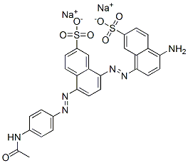 disodium 5-[(4-acetamidophenyl)azo]-8-[(4-amino-7-sulphonatonaphthyl)azo]naphthalene-2-sulphonate CAS#: 67906-50-7
