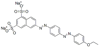 disodium 6-[[4-[(4-ethoxyphenyl)azo]phenyl]azo]naphthalene-1,3-disulphonate CAS#: 67875-17-6