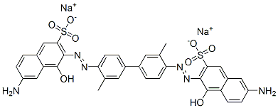 disodium 6-amino-3-[[4'-[(6-amino-1-hydroxy-3-sulphonato-2-naphthyl)azo]-3,3'-dimethyl[1,1'-biphenyl]-4-yl]azo]-4-hydroxynaphthalene-2-sulphonate CAS#: 66214-52-6