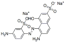 disodium 6-amino-5-[(4-amino-2-sulphonatophenyl)azo]-4-hydroxynaphthalene-2-sulphonate CAS#: 6360-09-4