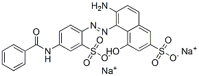 disodium 6-amino-5-[[4-(benzoylamino)-2-sulphonatophenyl]azo]-4-hydroxynaphthalene-2-sulphonate CAS#: 63192-51-8