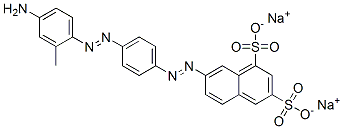 disodium 7-[[4-[(4-amino-o-tolyl)azo]phenyl]azo]naphthalene-1,3-disulphonate CAS#: 67786-18-9
