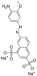 disodium 7-[(4-amino-3-methoxyphenyl)azo]naphthalene-1,3-disulphonate CAS#: 65151-26-0