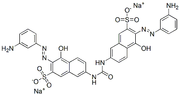 disodium 7,7'-(carbonyldiimino)bis[3-[(3-aminophenyl)azo]-4-hydroxynaphthalene-2-sulphonate] CAS#: 6420-46-8