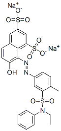 disodium 8-[[3-[(ethylphenylamino)sulphonyl]-4-methylphenyl]azo]-7-hydroxynaphthalene-1,3-disulphonate CAS#: 68214-56-2