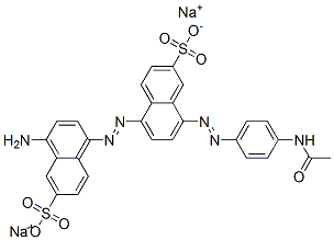 disodium 8-[(4-acetamidophenyl)azo]-5-[(4-amino-6-sulphonatonaphthyl)azo]naphthalene-2-sulphonate CAS#: 67906-51-8