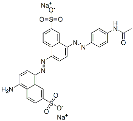 disodium 8-[(4-acetamidophenyl)azo]-5-[(4-amino-7-sulphonatonaphthyl)azo]naphthalene-2-sulphonate CAS#: 68540-97-6