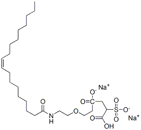 disodium (Z)-4-[2-[2-[(1-oxooctadec-9-enyl)amino]ethoxy]ethyl] 2-sulphonatosuccinate CAS#: 68227-80-5