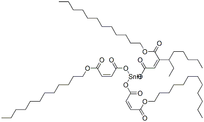 dodecyl (Z,Z,Z)-6-[[4-(dodecyloxy)-1,4-dioxobut-2-enyl]oxy]-6-octyl-4,8,11-trioxo-5,7,12-trioxa-6-stannatetracosa-2,9-dienoate CAS#: 68406-52-0