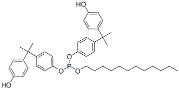 dodecyl bis[4-[1-(4-hydroxyphenyl)-1-methylethyl]phenyl] phosphite CAS#: 60381-07-9