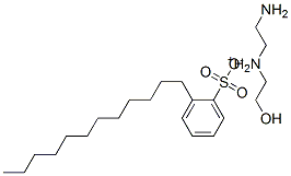 dodecylbenzenesulphonic acid, compound with 2-[(2-aminoethyl)amino]ethanol (1:1) CAS#: 68084-55-9