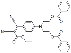 ethyl 3-[4-[bis[2-(benzoyloxy)ethyl]amino]phenyl]-2,3-dicyanoacrylate CAS#: 67905-18-4