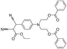 ethyl 3-[4-[bis[2-(benzoyloxy)ethyl]amino]phenyl]-2,3-dicyanopropionate CAS#: 65151-61-3