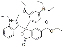 ethyl 3-[4-(diethylamino)-2-ethoxyphenyl]-3-(1-ethyl-2-methyl-1H-indol-3-yl)-1,3-dihydro-1-oxoisobenzofuran-5-carboxylate CAS#: 69898-66-4