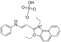 ethyl 3-ethyl-2-[2-(phenylamino)vinyl]naphth[1,2-d]oxazolium sulphate CAS#: 67800-93-5