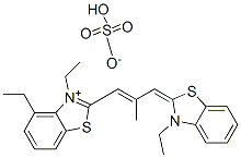 ethyl 3-ethyl-2-[3-(3-ethyl-3H-benzothiazol-2-ylidene)-2-methylprop-1-enyl]benzothiazolium sulphate CAS#: 67800-91-3