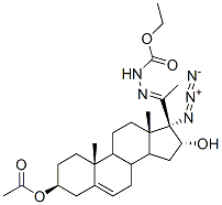 ethyl (3beta-acetoxy-17-azido-16alpha-hydroxypregn-5-en-20-ylidene)carbazate CAS#: 63973-99-9