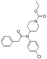 ethyl 4-[(4-chlorophenyl)(phenylacetyl)amino]piperidine-1-carboxylate CAS#: 63258-47-9