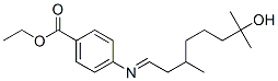 ethyl 4-[(7-hydroxy-3,7-dimethyloctylidene)amino]benzoate CAS#: 67893-08-7