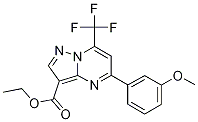ethyl 5-(3-methoxyphenyl)-7-(trifluoromethyl)pyrazolo[1,5-a]pyrimidine-3-carboxylate CAS#: 514799-10-1
