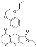 ethyl 6-(3-ethoxy-4-propoxyphenyl)-8-methyl-4-oxo-3,4-dihydro-2H,6H-pyrimido[2,1-b][1,3]thiazine-7-carboxylate CAS#: 609795-22-4