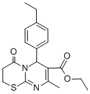 ethyl 6-(4-ethylphenyl)-8-methyl-4-oxo-3,4-dihydro-2H,6H-pyrimido[2,1-b][1,3]thiazine-7-carboxylate CAS#: 609795-82-6