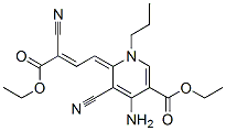 ethyl (6E)-4-amino-5-cyano-6-(3-cyano-3-ethoxycarbonyl-prop-2-enyliden e)-1-propyl-pyridine-3-carboxylate CAS#: 68379-27-1