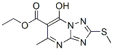 ethyl 7-hydroxy-5-methyl-2(methylthio)-1,2,4-triazolo[1,5-a]pyrimidine-6-carboxylate CAS#: 63123-21-7