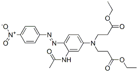 ethyl N-[3-(acetylamino)-4-[(4-nitrophenyl)azo]phenyl]-N-(3-ethoxy-3-oxopropyl)-beta-alaninate CAS#: 65954-87-2