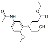 ethyl N-[5-(acetylamino)-2-methoxyphenyl]-N-(2-hydroxyethyl)-beta-alaninate CAS#: 68083-29-4