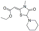 ethyl (Z)-(3-methyl-4-oxo-5-piperidin-1-ylthiazolidin-2-ylidene)acetate CAS#: 67432-21-7