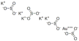 gold(3+) pentapotassium tetrasulphite CAS#: 67859-70-5