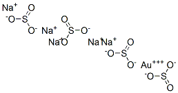 gold(3+) pentasodium tetrasulphite CAS#: 67859-69-2