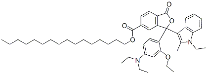 hexadecyl 3-[4-(diethylamino)-2-ethoxyphenyl]-3-(1-ethyl-2-methyl-1H-indol-3-yl)-1,3-dihydro-1-oxoisobenzofuran-5-carboxylate CAS#: 69898-63-1