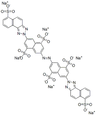 hexasodium 3,3'-azobis[7-(6-sulphonato-2H-naphtho[1,2-d]triazol-2-yl)naphthalene-1,5-disulphonate] CAS#: 6508-68-5