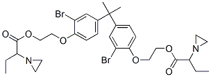 (isopropylidene)bis[(2-bromo-p-phenylene)oxyethylene] bis(alpha-ethylaziridine-1-acetate) CAS#: 65581-12-6