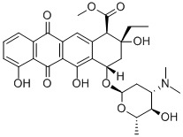methyl (1R,2R,4S)-4-[(2S,4S,5S,6S)-4-dimethylamino-5-hydroxy-6-methyl- oxan-2-yl]oxy-2-ethyl-2,5,7-trihydroxy-6,11-dioxo-3,4-dihydro-1H-tetra cene-1-carboxylate CAS#: 60504-57-6
