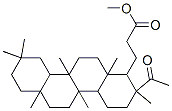methyl 3-(2-acetyl-2,4b,6a,9,9,10b,12a-heptamethyl-1,3,4,4a,5,6,7,8,10 ,10a,11,12-dodecahydrochrysen-1-yl)propanoate CAS#: 7506-20-9