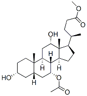 methyl (3alpha,5beta,7alpha,12alpha)-7-acetoxy-3,12-dihydroxycholan-24-oate CAS#: 7432-44-2