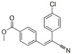 methyl 4-[2-(4-chlorophenyl)-2-cyano-ethenyl]benzoate CAS#: 7470-78-2
