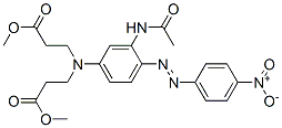 methyl N-[3-(acetylamino)-4-[(4-nitrophenyl)azo]phenyl]-N-(3-methoxy-3-oxopropyl)-beta-alaninate CAS#: 61355-92-8