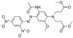 methyl N-[5-(acetylamino)-4-[(2,4-dinitrophenyl)azo]-2-methoxyphenyl]-N-(3-methoxy-3-oxopropyl)-beta-alaninate CAS#: 62072-81-5