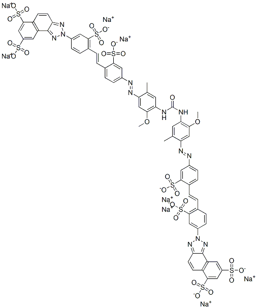octasodium 2,2'-[carbonylbis[imino(5-methoxy-2-methyl-4,1-phenylene)azo(2-sulphonato-4,1-phenylene)vinylene-(3-sulphonato-4,1-phenylene)]]bis[2H-naphtho[1,2-d]triazole-6,8-disulphonate] CAS#: 67875-00-7