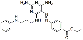 p-[[2,4-Diamino-6-[(3-anilinopropyl)amino]pyrimidin-5-yl]azo]benzoic acid ethyl ester CAS#: 7313-47-5
