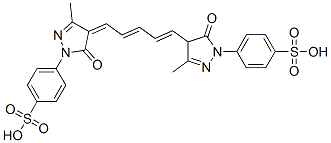 p-[4-[5-[1,5-dihydro-3-methyl-5-oxo-1-(4-sulphophenyl)-4H-pyrazol-4-ylidene]penta-1,3-dienyl]-4,5-dihydro-3-methyl-5-oxo-1H-pyrazol-1-yl]benzenesulphonic acid CAS#: 65059-52-1